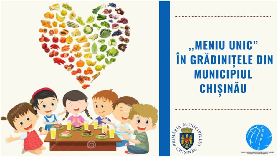 Meniu unic în grădinițele din Municipiul Chișinău